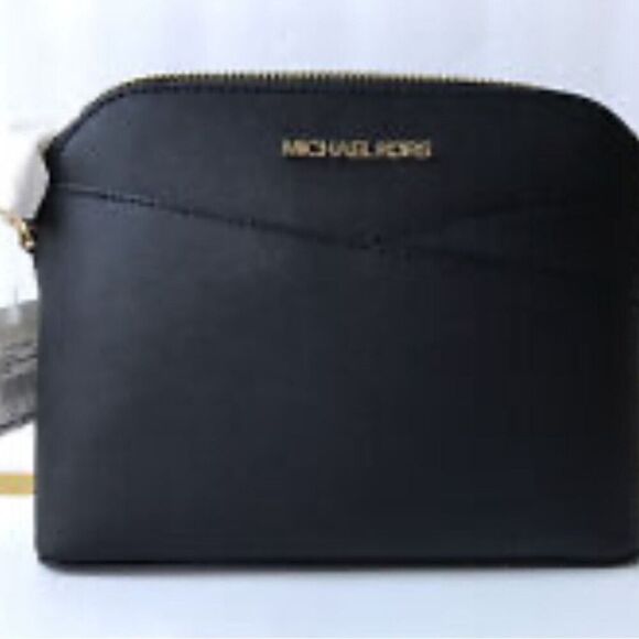 Michael Kors Black Jet Set Travel Medium Dome Crossbody Bag - Picture 4 of 11
